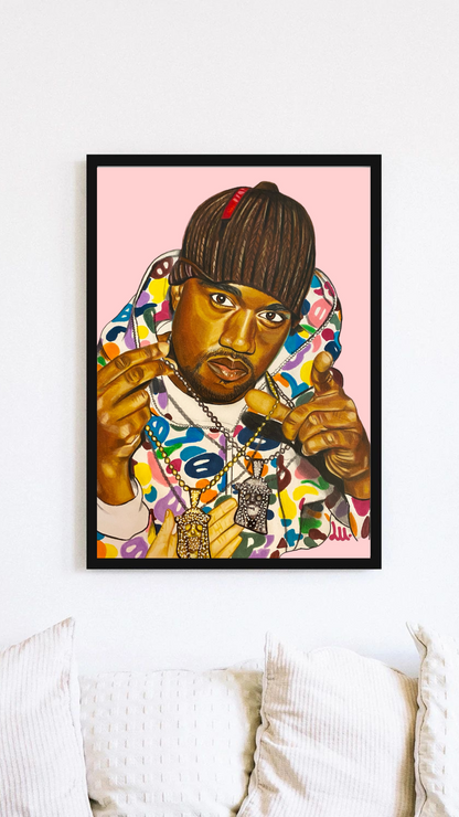 LU.The Artist (Kanye west poster print)