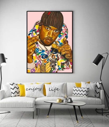 LU.The Artist (Kanye west poster print)