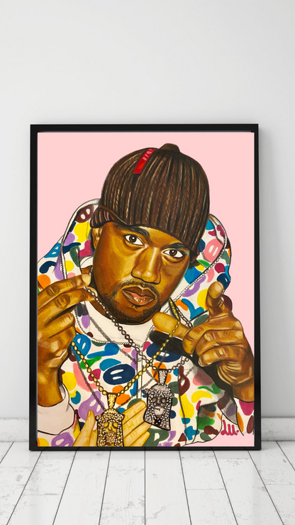 LU.The Artist (Kanye west poster print)