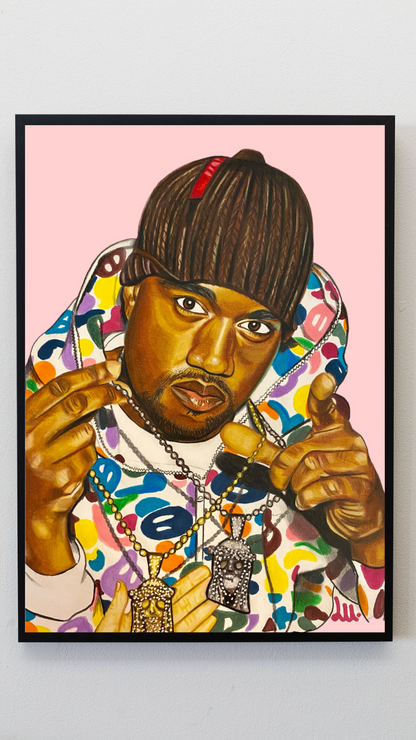 LU.The Artist (Kanye west poster print)